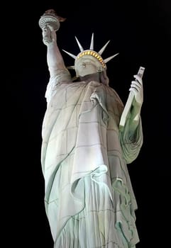 Illuminated Statue of Liberty