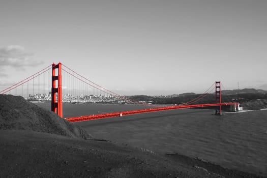Golden Gate Bridge with San Francisco in the background