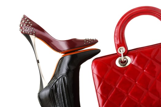 shoes and handbag, fashion photo