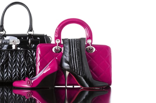 shoes and handbag, fashion photo