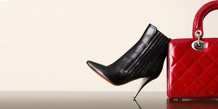 shoes and handbag, fashion photo