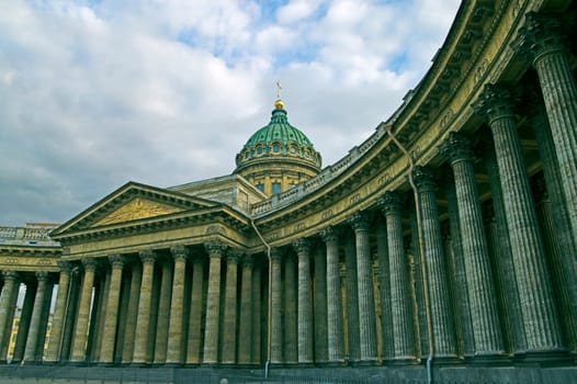 Kazansky Cathedral in Saint Petersburg, Russia.
