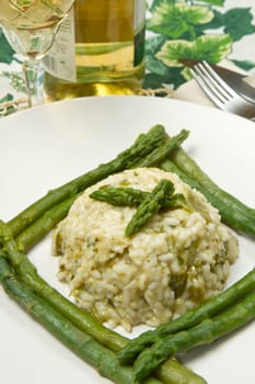 risotto with fresh asparagus