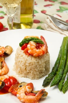 rice with shrimp and mussels