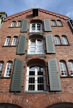 old half-timbered house in Stade