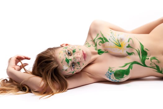 Young girl in the Spring image