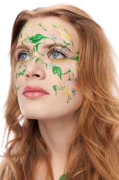 Young girl in the Spring image