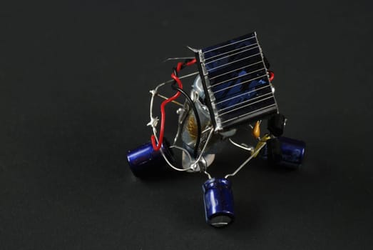 stock pictures of a robot powered by solar energy
