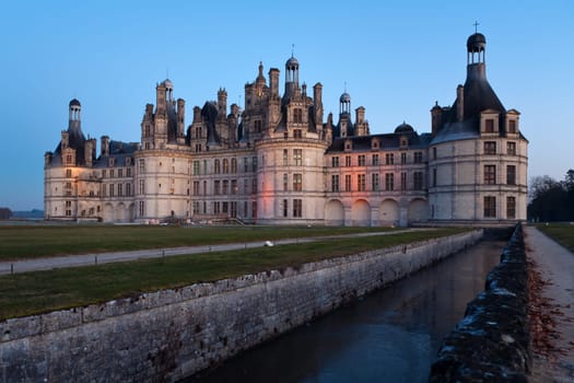 The picture is made in Castle Chambord during travel across France