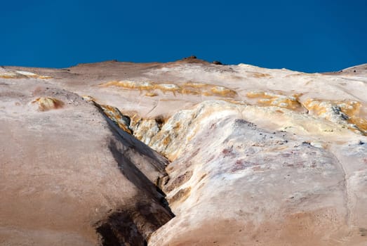 Sulfur Mountain in Namafjall  in Iceland