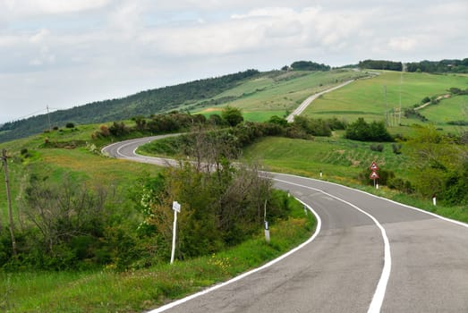street corners in the countryside of Tuscany