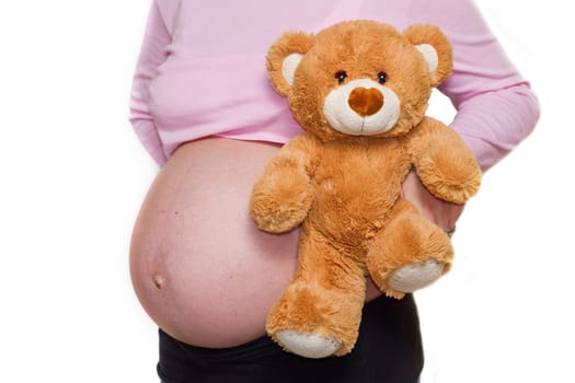 Teddy bear and belly
