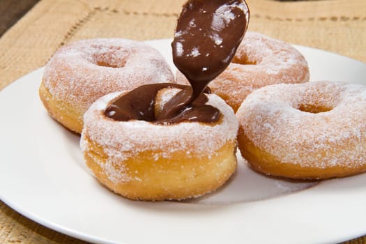 chocolate donuts