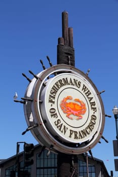 Fisherman&#039 s Wharf sign in San Francisco