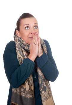 Young woman is worried