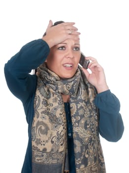 Young woman talking on the phone