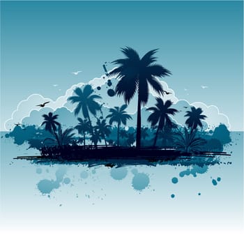 Tropical summer design background