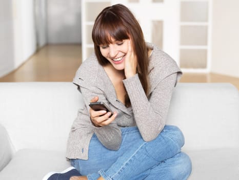 Young woman with mobile phone