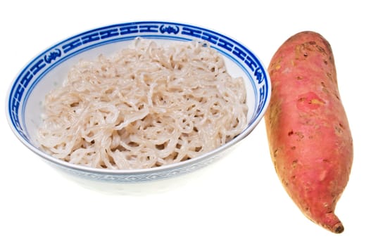 Pasta made from sweet potatoes