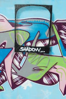 urban art on abandoned city places