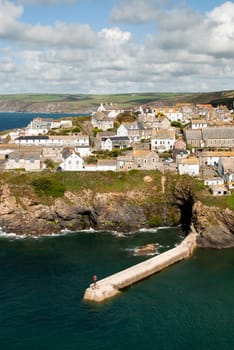 view of the village of Port Isaac in Cornwall
