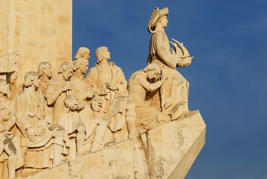 The Padrao dos Descobrimentos (Monument to the Discoveries) celebrates the Portuguese who took part in the Age of Discovery. It is located in the Belem district of Lisbon, Portugal