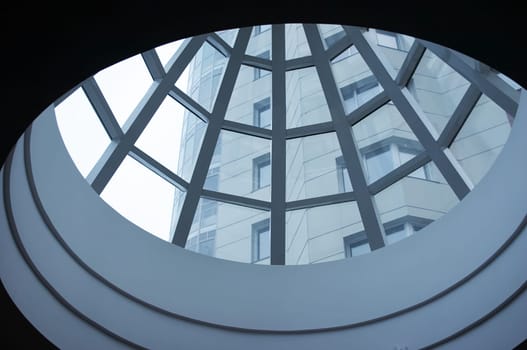 Dome of atrium in new office