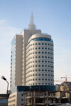 Modern office buildings. Astana, capital of Kazakhstan Republic, march 2007
