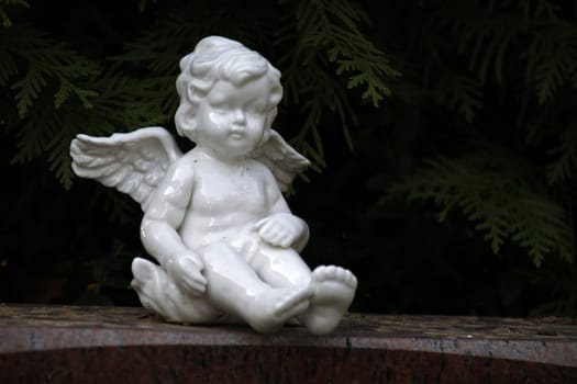 Angel figure on a grave