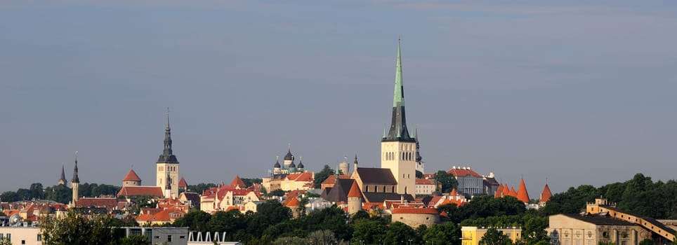 Panorama of Tallinn in Estonia