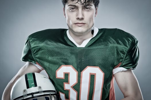 Young American Football Player