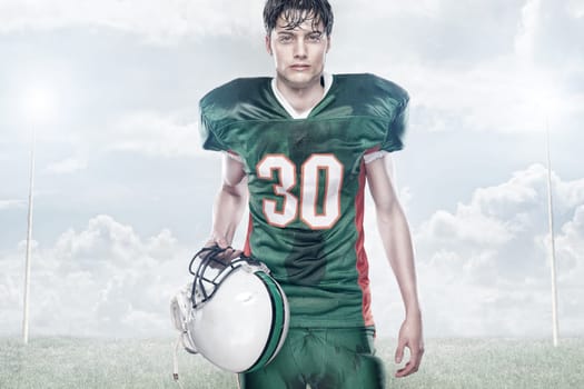Young American Football Player