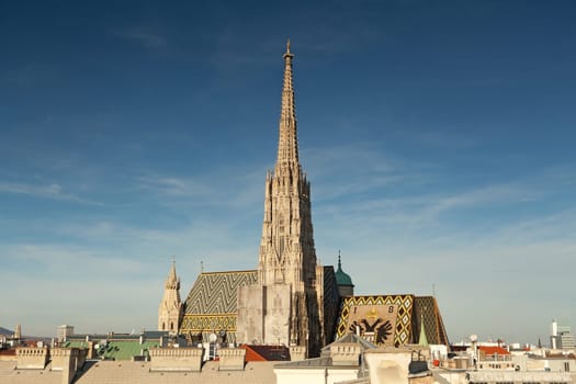 St. Stephen's Cathedral Vienna,landmark in the center of the city
