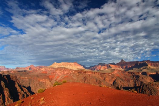 Rugged scenery of Grand Canyon National Park in northern Arizona.