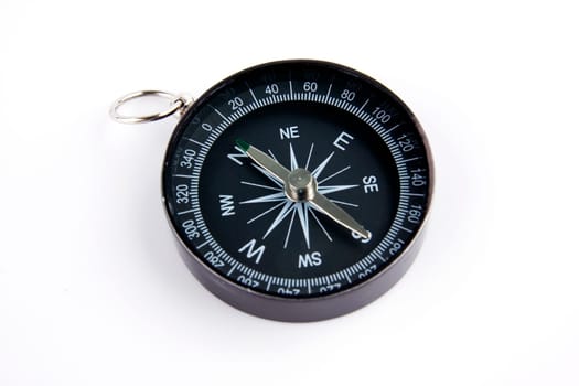 Compass against isolated white background.
