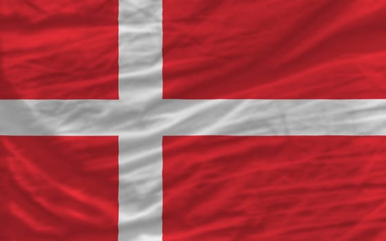 complete national flag of denmark covers whole frame, waved, crunched and very natural looking. It is perfect for background
