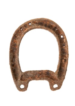 Old rusty horseshoe