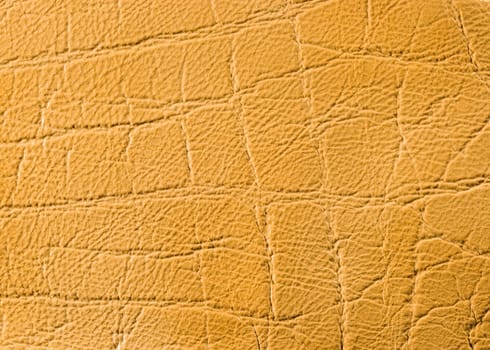 Natural qualitative beige leather texture. Close up.