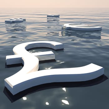 Pound Floating And Currencies Going Away Showing Money Exchange And Forex