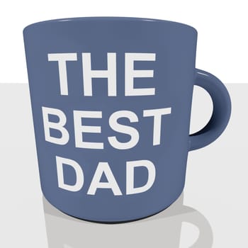 The Best Dad Mug Showing Cool Fathers