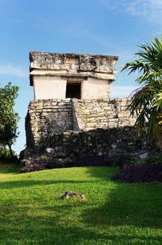 Photo of the Mayan ruins in Tulum Mexico.