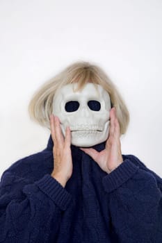 Woman with mask