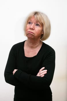 Annoyed senior citizen