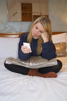 Girl Using Her Smart Phone