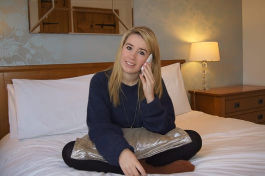 Girl Using Her Smart Phone