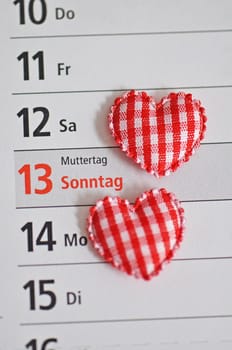 Mother's Day in the calendar