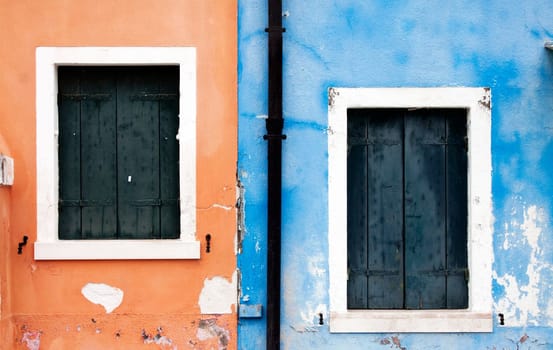 Burano island, colored houses