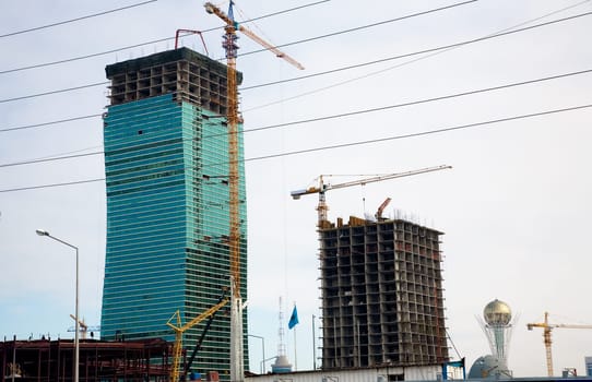 New urban district. Astana, capital of Kazakhstan Republic.