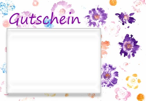 Voucher flowers purple