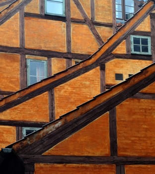 Half-timbered house in Copenhagen
